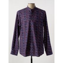 MARVELIS - Chemise manches longues bleu en coton - Homme - Taille L - Modz