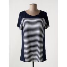 KALISSON - T-shirt bleu en viscose - Femme - Taille 38 - Modz