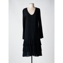TWIN SET - Robe mi-longue noir en viscose - Femme - Taille 38 - Modz