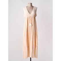 YAATRA - Robe longue rose en viscose - Femme - Taille 38 - Modz