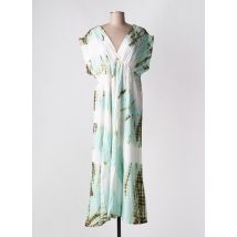 YAATRA - Robe longue vert en coton - Femme - Taille 38 - Modz