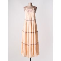 YAATRA - Robe longue rose en viscose - Femme - Taille 40 - Modz