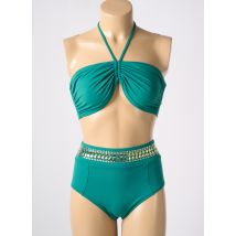 SEGNI D'ACQUA CALVI - Maillot de bain 2 pièces vert en polyamide - Femme - Taille 44 - Modz
