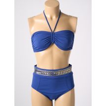 SEGNI D'ACQUA CALVI - Maillot de bain 2 pièces bleu en polyamide - Femme - Taille 42 - Modz