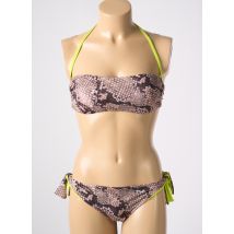 SEGNI D'ACQUA CALVI - Maillot de bain 2 pièces beige en polyester - Femme - Taille 40 - Modz