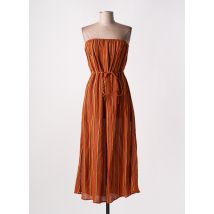 FAITHFULL THE BRAND - Robe longue orange en lin - Femme - Taille 36 - Modz