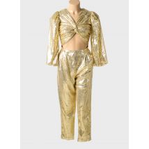 SELMACILEK - Combi-pantalon or en polyester - Femme - Taille 36 - Modz