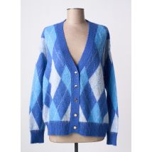 GAUDI - Gilet manches longues bleu en acrylique - Femme - Taille 42 - Modz