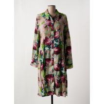 MADE IN SENS - Robe mi-longue vert en viscose - Femme - Taille 40 - Modz