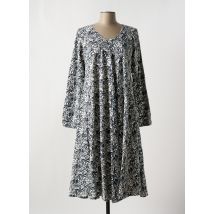 KALI YOG - Robe mi-longue bleu en coton - Femme - Taille 44 - Modz