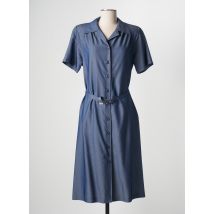 GRIFFON - Robe mi-longue bleu en polyester - Femme - Taille 52 - Modz