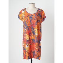 AVET - Robe mi-longue orange en coton - Femme - Taille 42 - Modz