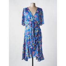 TIA - Robe mi-longue bleu en polyester - Femme - Taille 44 - Modz