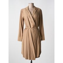 YAYA - Robe mi-longue marron en viscose - Femme - Taille 36 - Modz