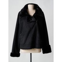 K-DESIGN - Manteau court noir en polyester - Femme - Taille 46 - Modz