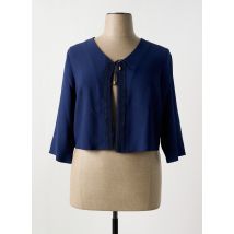 PAUSE CAFE - Boléro bleu fonce en viscose - Femme - Taille 46 - Modz