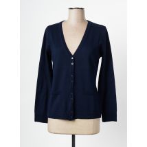 DANEVA - Gilet manches longues bleu en acrylique - Femme - Taille 36 - Modz