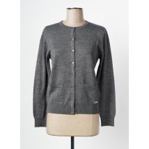 DANEVA - Gilet manches longues gris en acrylique - Femme - Taille 36 - Modz
