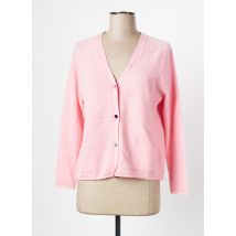 ESTHEME - Gilet manches longues rose en cachemire - Femme - Taille 36 - Modz