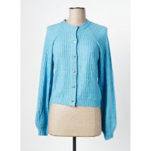 FABIENNE CHAPOT - Gilet manches longues bleu en nylon - Femme - Taille 38 - Modz