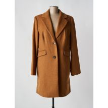 BEAUMONT - Manteau long marron en laine - Femme - Taille 46 - Modz