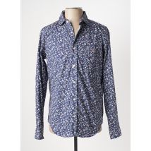 SERGE BLANCO - Chemise manches longues bleu en coton - Homme - Taille M - Modz