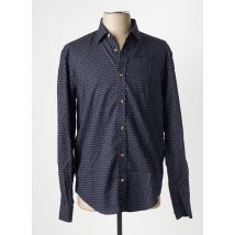 SERGE BLANCO - Chemise manches longues bleu en coton - Homme - Taille M - Modz