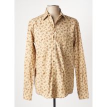 SERGE BLANCO - Chemise manches longues beige en coton - Homme - Taille L - Modz