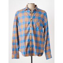 SERGE BLANCO - Chemise manches longues bleu en coton - Homme - Taille XXL - Modz