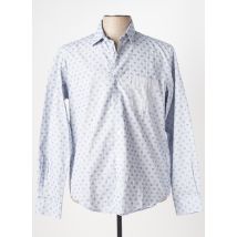 SERGE BLANCO - Chemise manches longues bleu en coton - Homme - Taille L - Modz