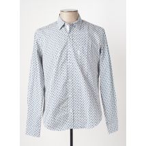 SERGE BLANCO - Chemise manches longues bleu en coton - Homme - Taille XXL - Modz