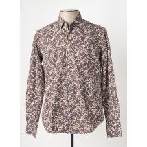 SERGE BLANCO - Chemise manches longues marron en coton - Homme - Taille XXL - Modz