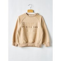 HAPPY STAR - Sweat-shirt marron en coton - Fille - Taille TU - Modz