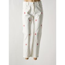 SARAH JOHN - Jeans coupe droite blanc en coton - Femme - Taille 34 - Modz