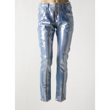 PLACE DU JOUR - Jeans coupe slim argent en coton - Femme - Taille 42 - Modz