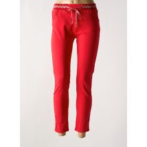 ONADO - Pantalon slim rouge en coton - Femme - Taille 36 - Modz