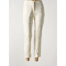 KEZY - Jeans coupe slim beige en coton - Femme - Taille 38 - Modz