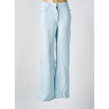 MANGO - Pantalon droit bleu en lyocell - Femme - Taille 38 - Modz