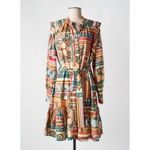 LESLIE - Robe mi-longue orange en polyester - Femme - Taille 40 - Modz