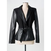 LESLIE - Veste simili cuir noir en polyester - Femme - Taille 42 - Modz