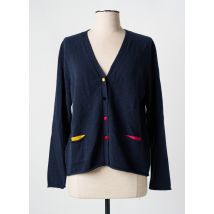 ESTHEME - Gilet manches longues bleu en cachemire - Femme - Taille 38 - Modz