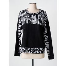 PASSIONI - Pull noir en viscose - Femme - Taille 40 - Modz