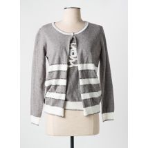 LEO & UGO - Twin-set gris en viscose - Femme - Taille 38 - Modz