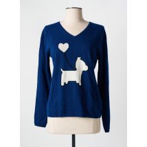 ESTHEME - Pull bleu en cachemire - Femme - Taille 38 - Modz
