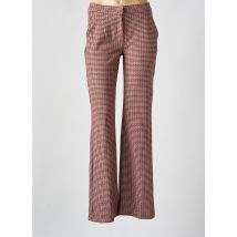 TONI - Pantalon droit rose en polyester - Femme - Taille 36 - Modz