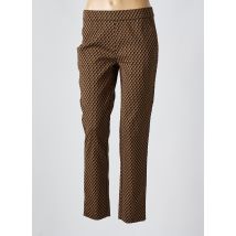 TONI - Pantalon droit marron en coton - Femme - Taille 44 - Modz