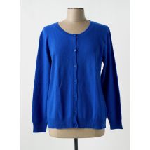 J & W - Gilet manches longues bleu en cachemire - Femme - Taille 42 - Modz