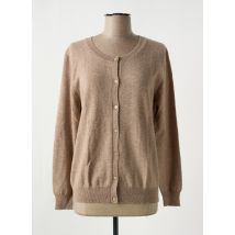 J & W - Gilet manches longues marron en cachemire - Femme - Taille 40 - Modz