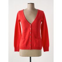 G&B - Gilet manches longues rouge en cachemire - Femme - Taille 42 - Modz