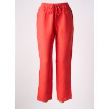 FREDA - Pantalon large rouge en lin - Femme - Taille 44 - Modz